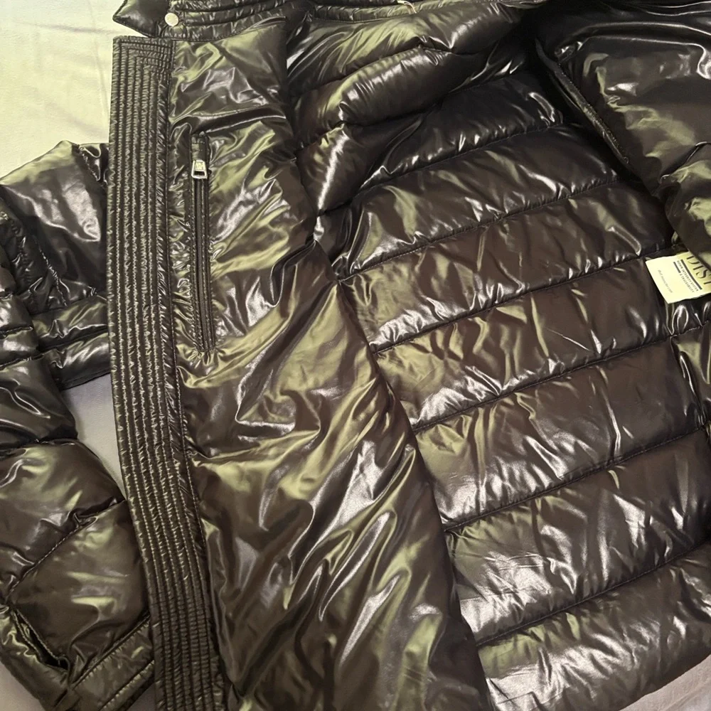 Moncler Shiny Black Puffer Jacket Men Size 3 - Picture 8 of 14